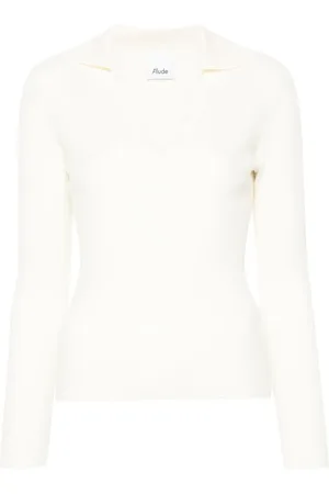 Allude Haut en maille fine à design nervuré