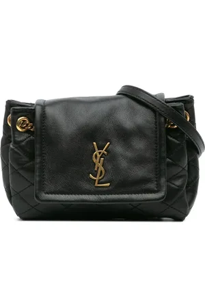 Saint Laurent Mini sac à bandoulière Nolita Monogram en peau d