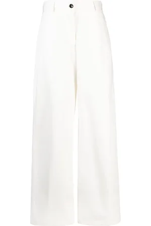 Jil Sander Pantalon ample à taille-haute