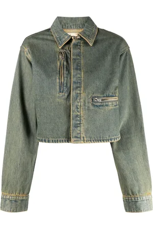 Izzue Veste en jean à coupe crop