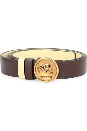 Etro Ceinture réversible en cuir à boucle Pegaso