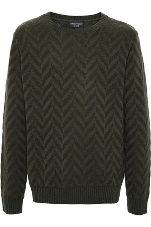 Emporio Armani Pull à motif de chevrons