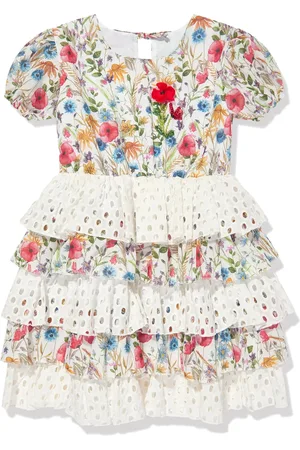 Selini Action Robe fleurie à volants superposés