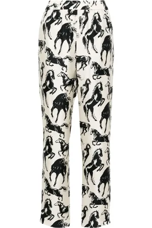 Balmain Pantalon fuselé à imprimé cheval