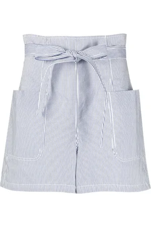Serafini Short rayé à taille haute
