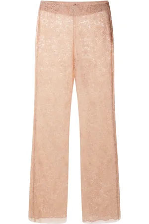 ERMANNO SCERVINO Pantalon en dentelle à coupe évasée
