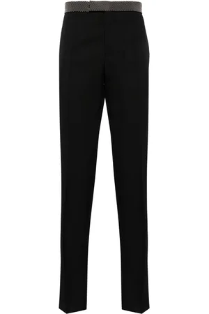 Alexander McQueen Pantalon de costume à détails de clous