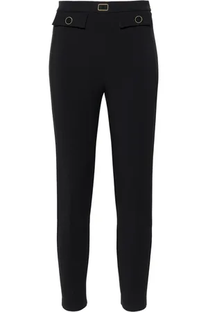 Elisabetta Franchi Pantalon slim à plaque logo