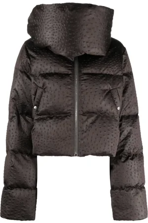 Rick Owens Doudoune à col montant