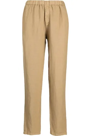 Boglioli Pantalon en lin à coupe droite