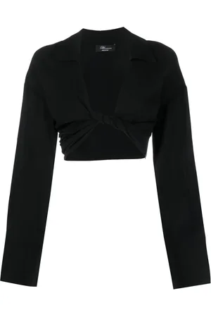 BLUMARINE Haut crop à détail torsadé