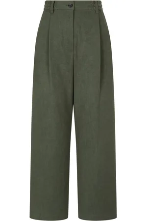 Studio Tomboy Pantalon en coton mélangé à lien de resserrage