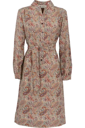 Lanvin Robe à motif cachemire (années 1970)