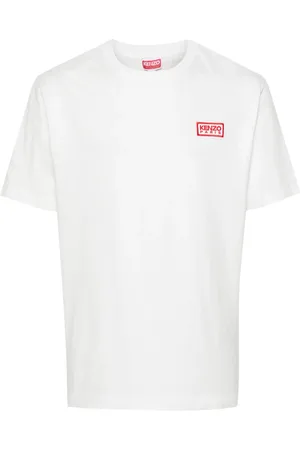 Kenzo T-shirt en coton à logo brodé