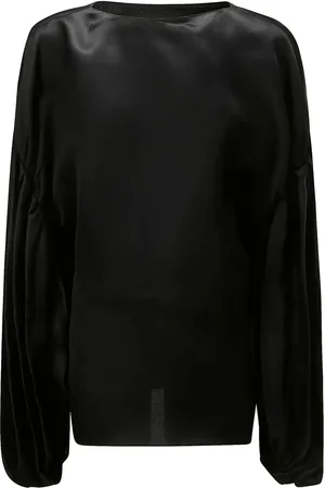 Khaite Blouse en soie Quico à manches bouffantes