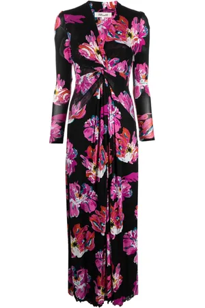 Diane von Furstenberg Robe mi-longue à fleurs