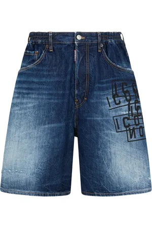 Dsquared2 Short en jean à logo imprimé
