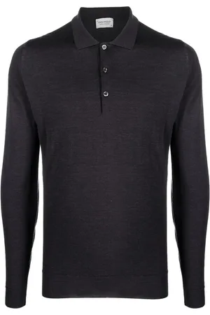 JOHN SMEDLEY Polo boutonné à manches longues