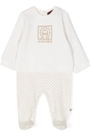 Aigner Pyjama en coton Pima à logo brodé