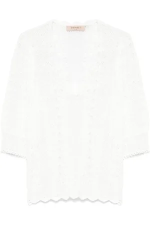 Twin-Set Blouse en maille ajourée