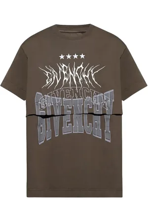 Givenchy T-shirt en coton à design superposé