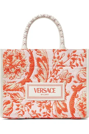 VERSACE Petit sac cabas Barocco Athena en raphia