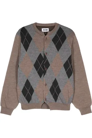 MAGLIANO Cardigan à losanges en intarsia