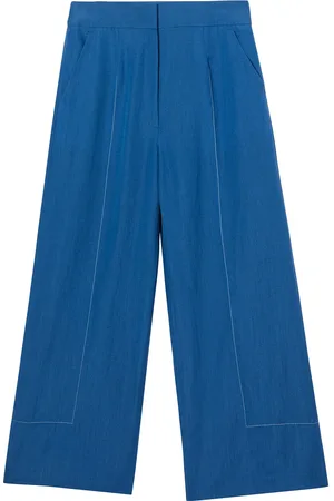 Burberry Pantalon ample court à coutures contrastantes