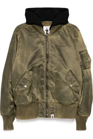 A Bathing Ape Veste bomber à logo imprimé