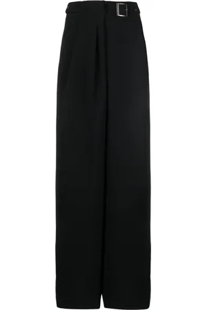 Alberta Ferretti Pantalon ample à taille ceinturée