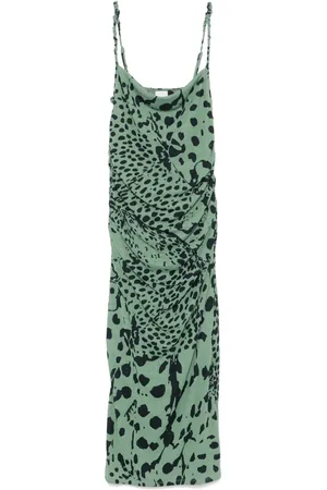 Nanushka Robe mi-longue à imprimé animalier