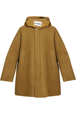 Jil Sander Parka à logo en jacquard
