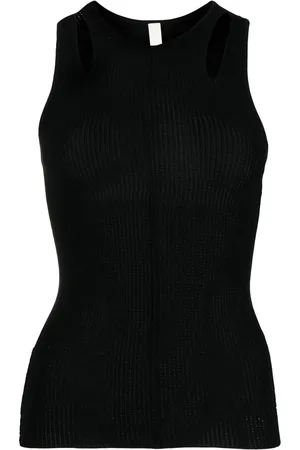 DION LEE Débardeur Merino Pointelle nervuré