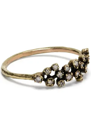 Noguchi Bague Tsubu #1172 en 14ct sertie de diamants