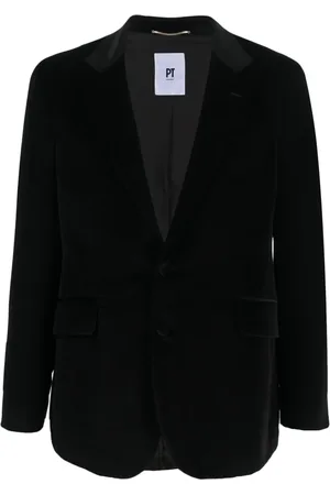 PT Torino Blazer en velours à simple boutonnage