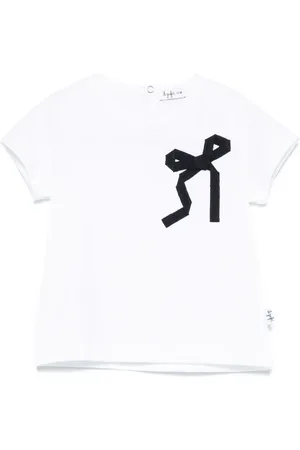 Il gufo T-shirt à détail de nœud