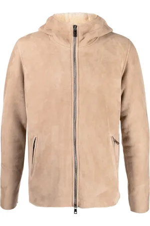 GIORGIO BRATO Veste en daim à capuche