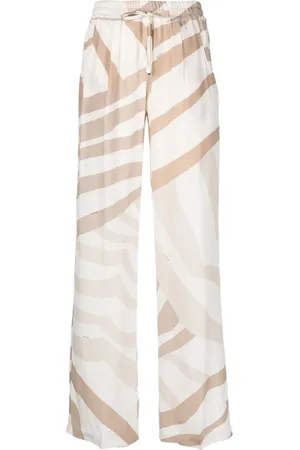 Kiton Pantalon ample à imprimé abstrait