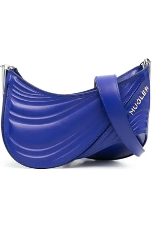 MUGLER Petit sac à bandoulière embossé Spiral Curve 01