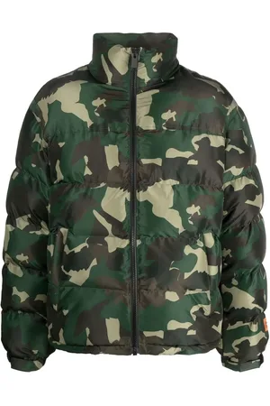 Heron Preston Veste matelassée à imprimé camouflage