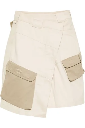 MARTINE ROSE Jupe asymétrique à logo brodé