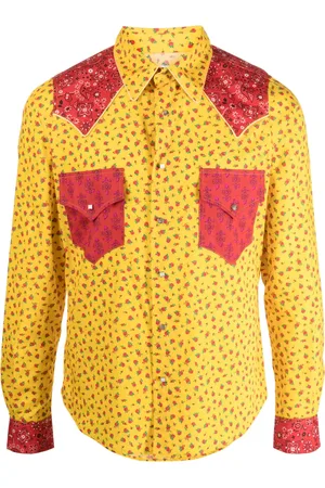 ERL Chemise en coton à imprimé graphique