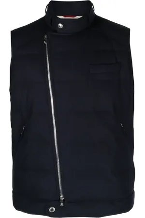 Brunello Cucinelli Gilet matelassé à fermeture zippée