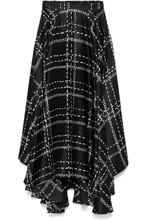 Kiton Jupe mi-longue à motif tartan