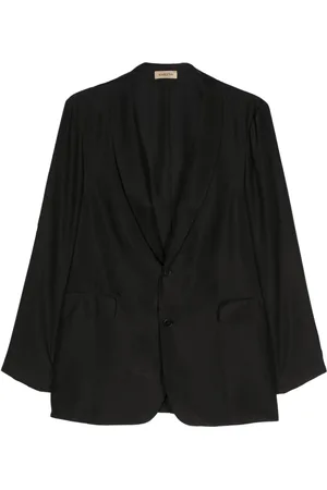 BARENA Blazer en soie à simple boutonnage