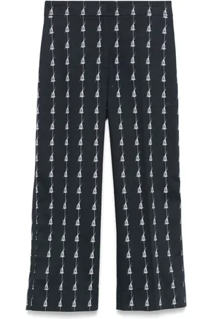 AKRIS Pantalon à imprimé graphique