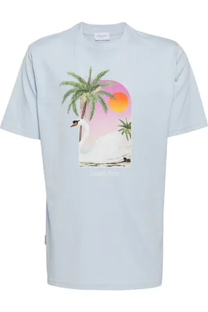 Family First T-shirt en coton à imprimé Swan