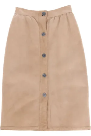 Hermès Jupe en daim (années 2000)