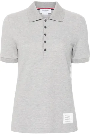 Thom Browne Polo rayé à patch logo