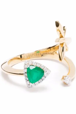ANAPSARA Bague Micro Trinity en 18ct ornée de diamants